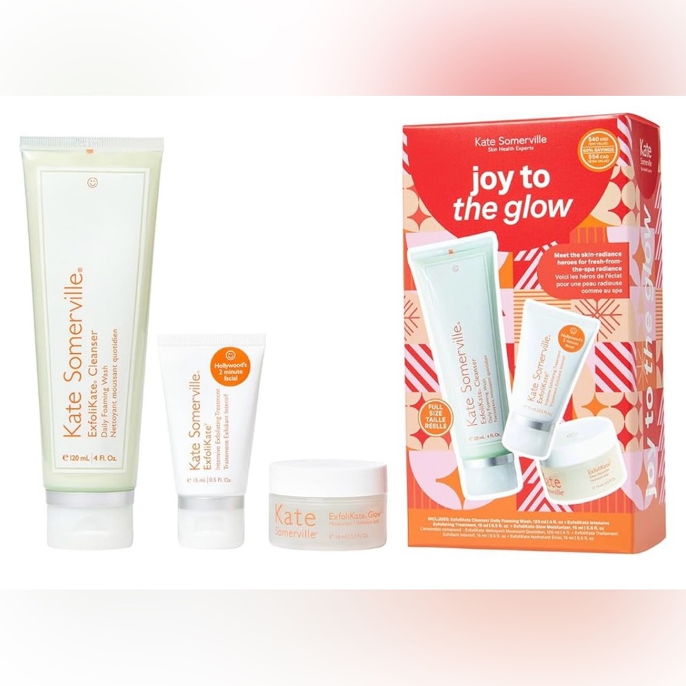 Kate Somerville Joy to the Glow skincare set